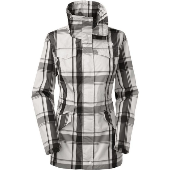 The North Face Plaid Hyvent Jacket  Black and White Size Small - Picture 1 of 10